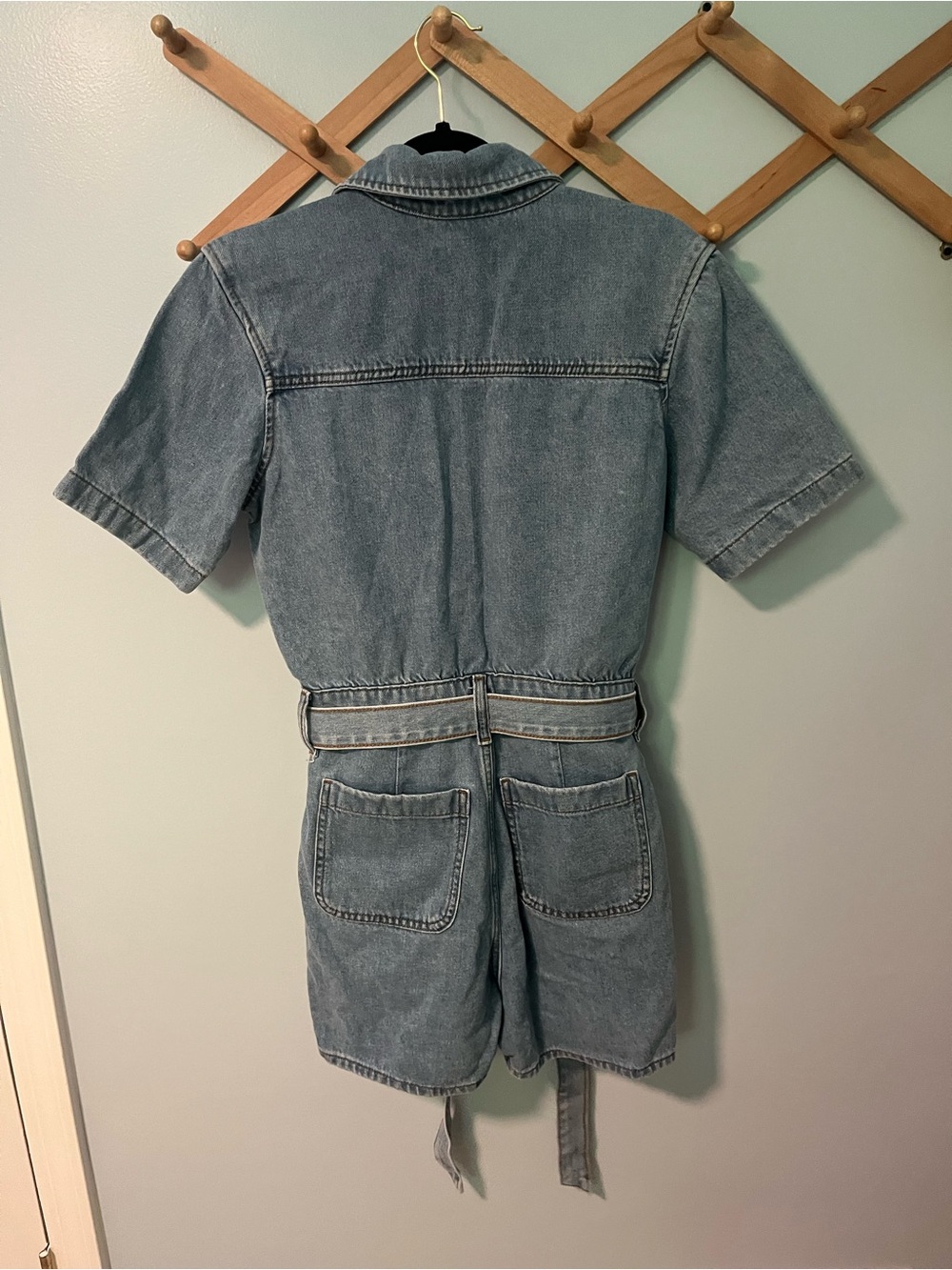 Universal Thread Denim Utility Romper - Picture 5 of 7